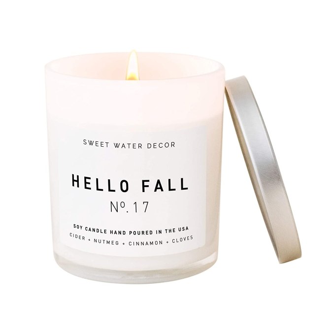 Sweet Water Decor Hello Fall Candle