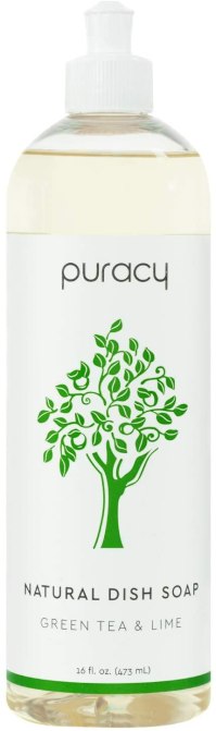 Puracy Natural Dish Soap, Green Tea & Lime