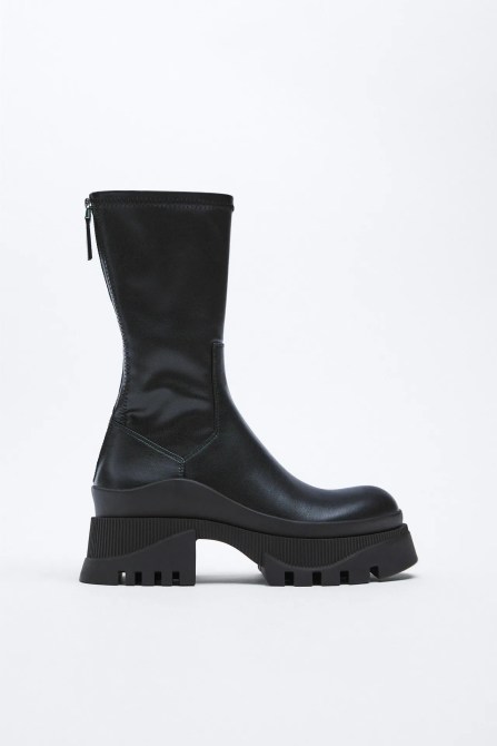 Zara Track Sole Ankle Boots