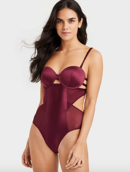 Satin Lightly Lined Bodysuit