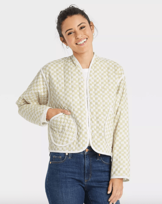 STYLECASTER | Target Quilted Jacket