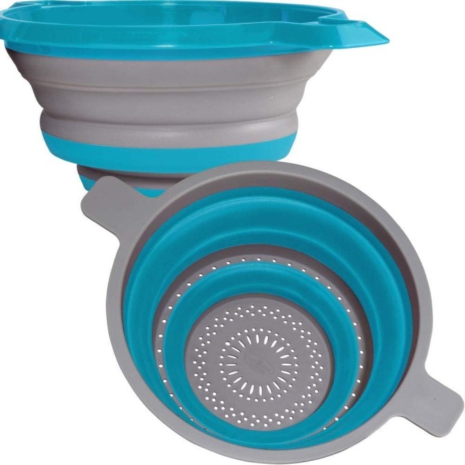 Kitchen Maestro Collapsible Strainer Set Amazon