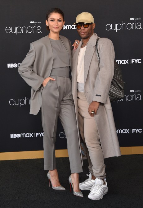 STYLECASTER | Zendaya Grey Suit