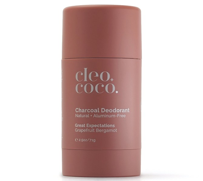 Cleo + Coco Charcoal Deodorant Grapefruit Bergamot QVC