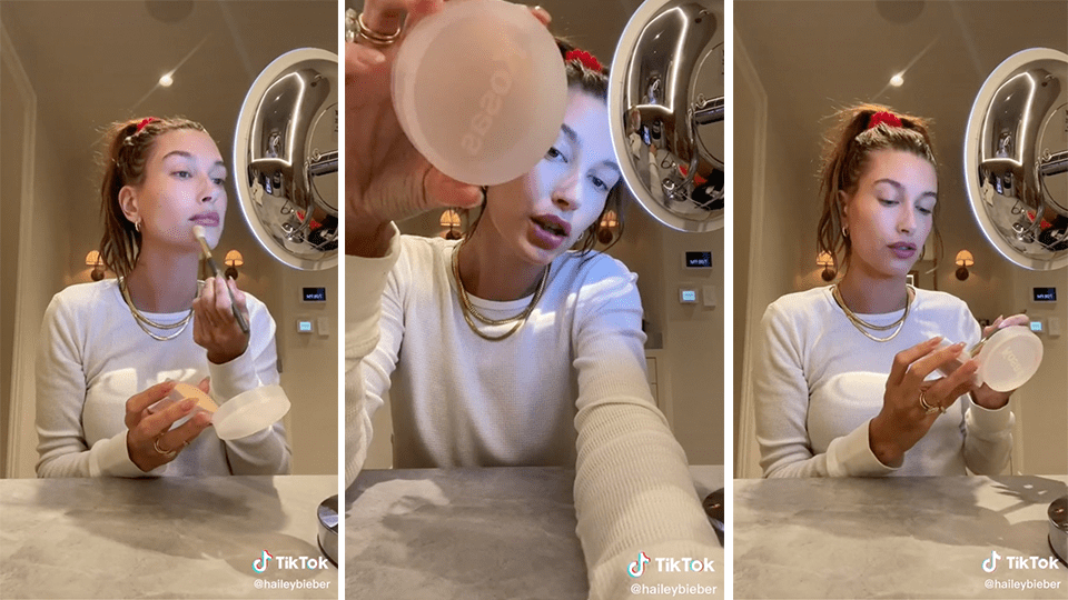 Hailey Bieber Kosas Setting Powder TikTok