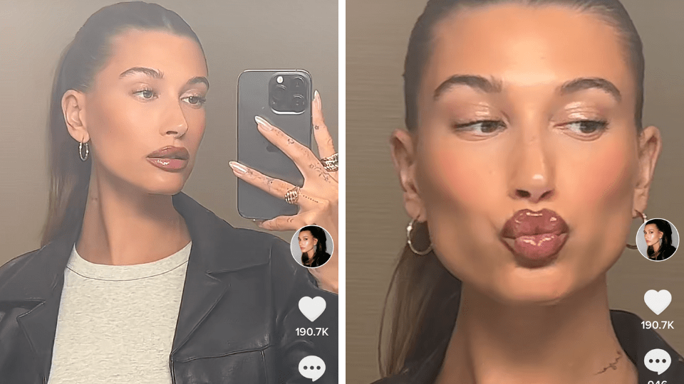 Hailey bieber brownie glazed lips