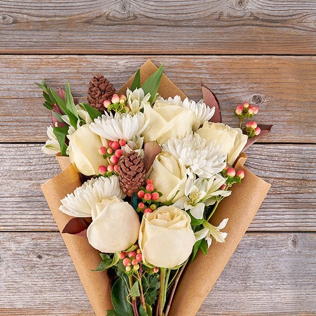 The Bouqs Co. Snowcap Bouquet