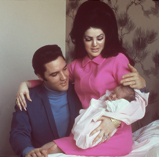 Elvis Presley, Priscilla Presley, Lisa Marie Presley