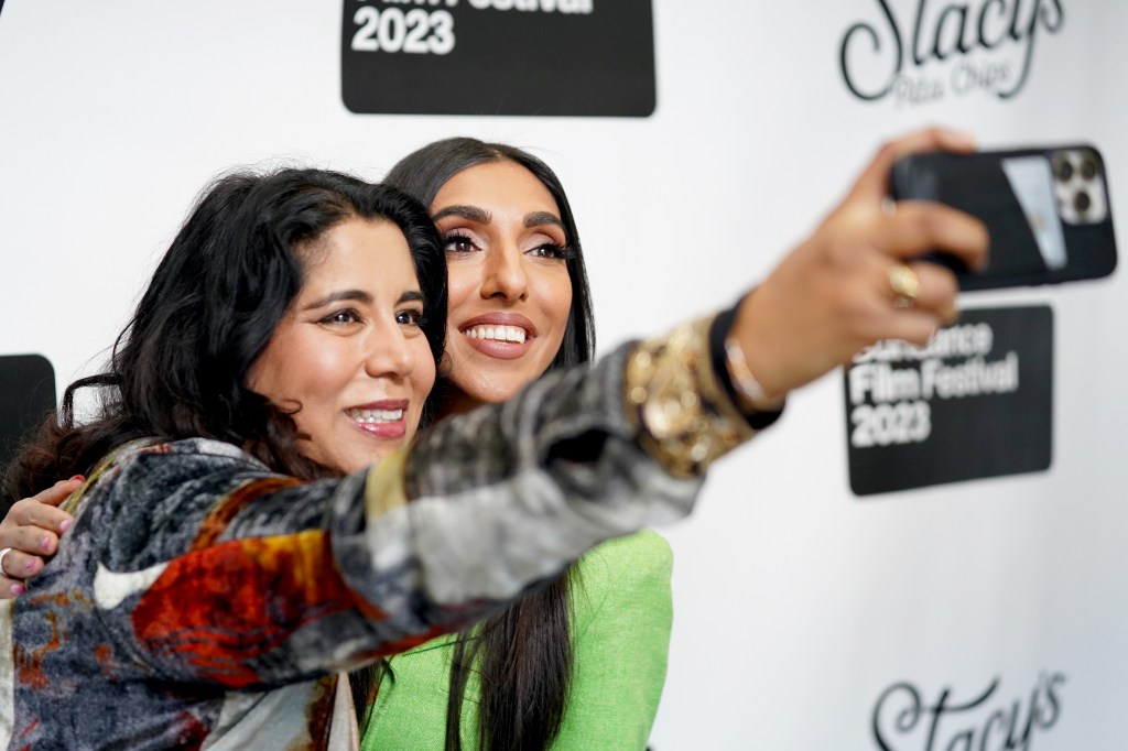 Rupi Kaur and Nisha Ganatra at Stacy's Roots to Rise Market