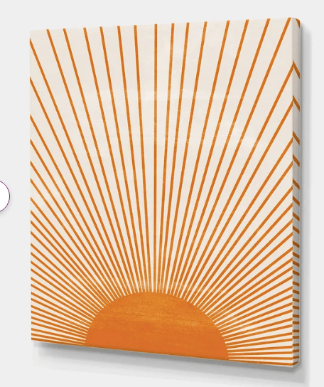 Orange Sun Print