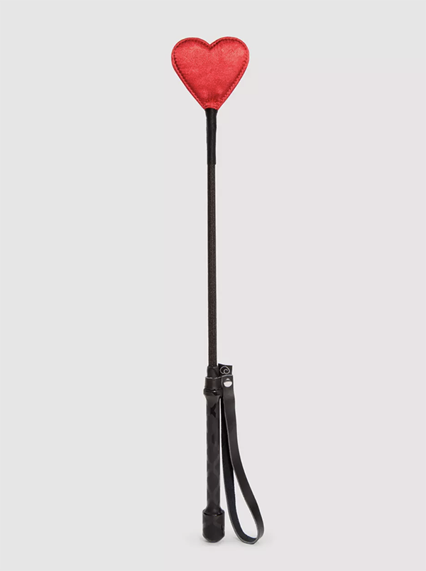 A riding crop with a heart-shaped tip