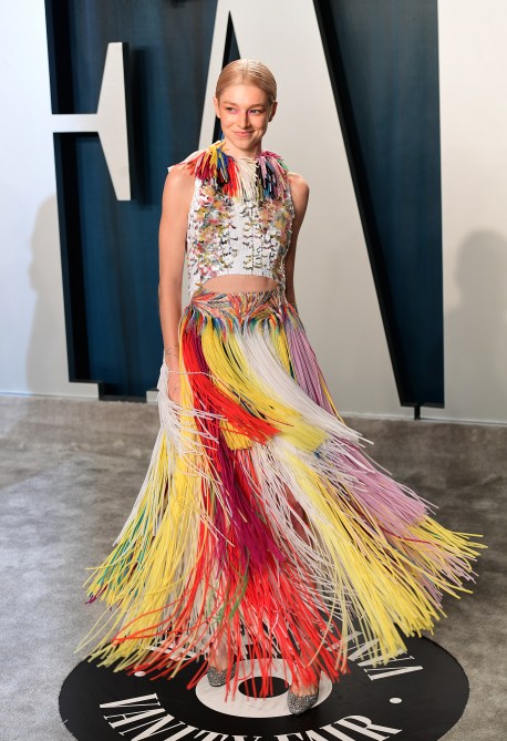 STYLECASTER | Hunter Schafer Feather Top 