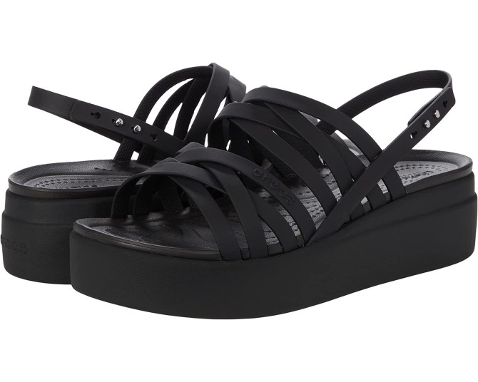 Crocs Brooklyn Strappy Low Wedge Zappos