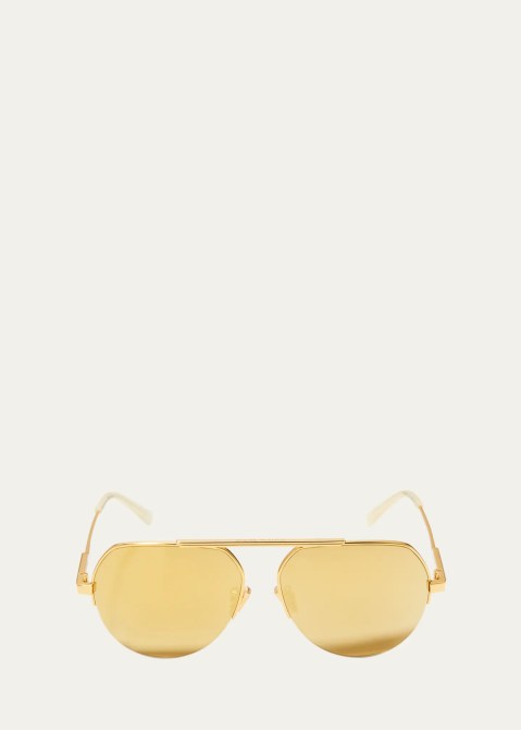 Bottega Veneta gold sunglasses