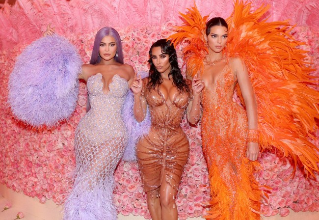 Kylie Jenner, Kim Kardashian West and Kendall Jenner attend The 2019 Met Gala.