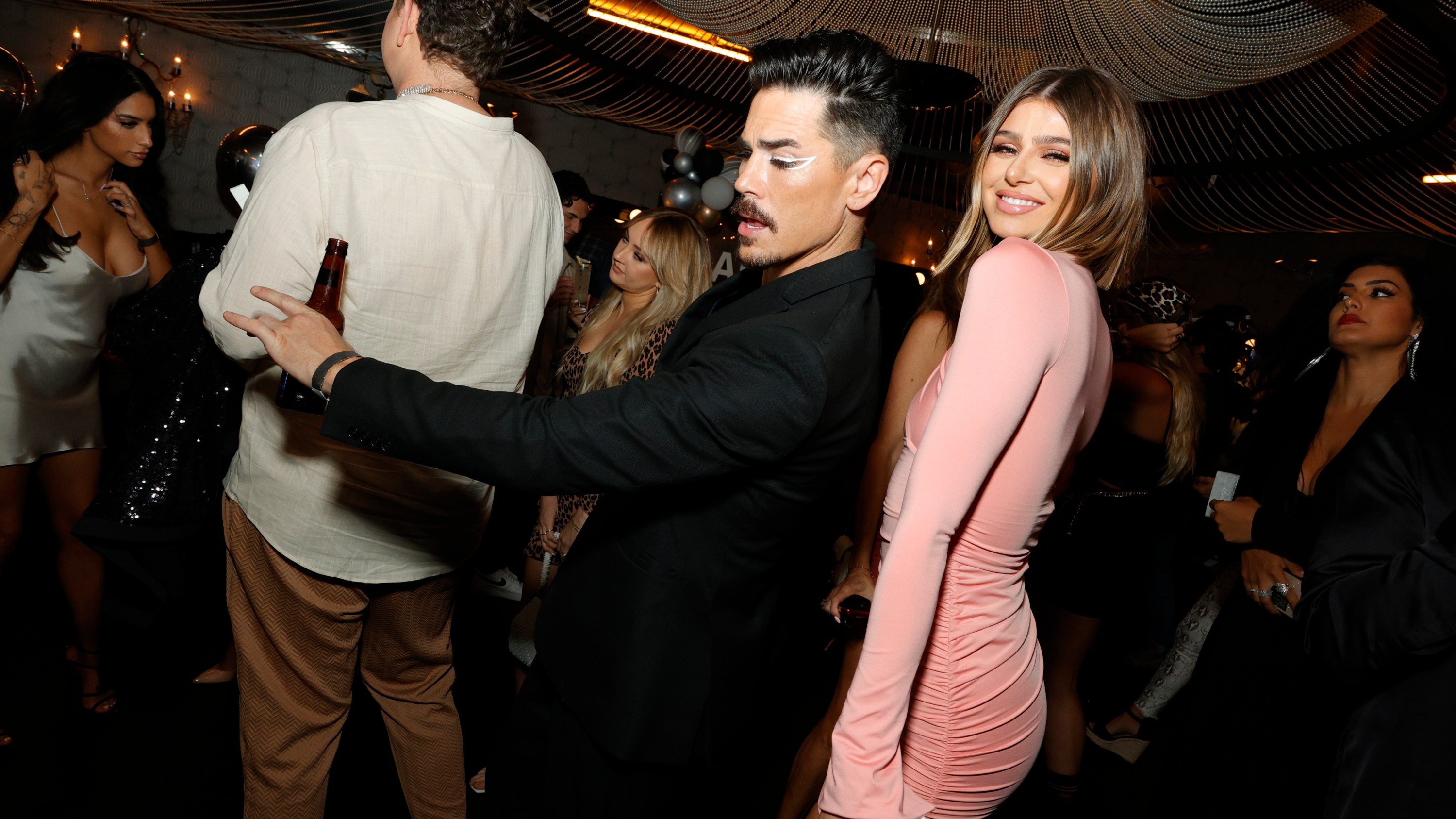 Tom Sandoval and Raquel Leviss attend the "Vanderpump Rules" Party For LALA Beauty Hosted By Lala Kent at Beauty & Essex on June 30, 2021 in Los Angeles, California.