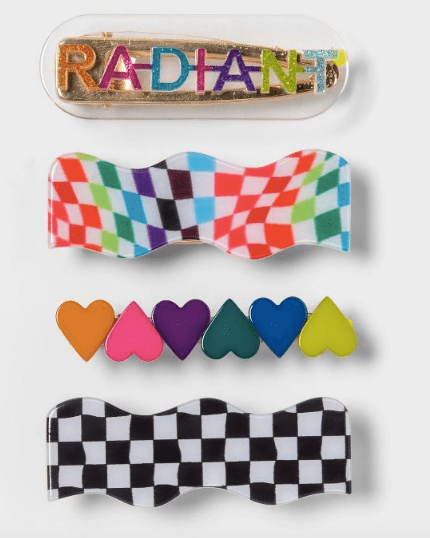 Pride Adult Gingham Hair Clips