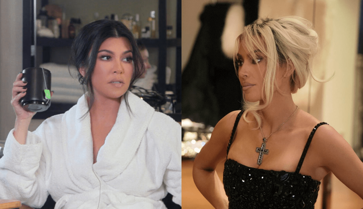 Kourtney and Kim Kardashian
