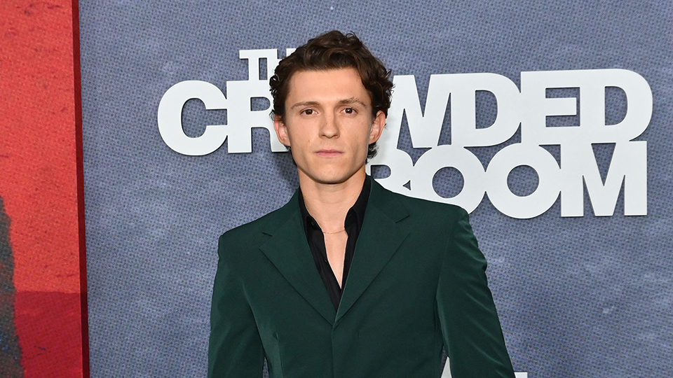 Tom Holland at premiere of The Crowded Room.