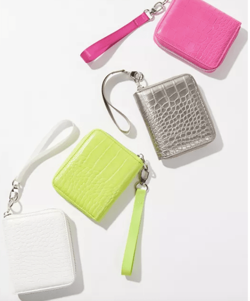 UO Croc-Embossed Wristlet Wallet