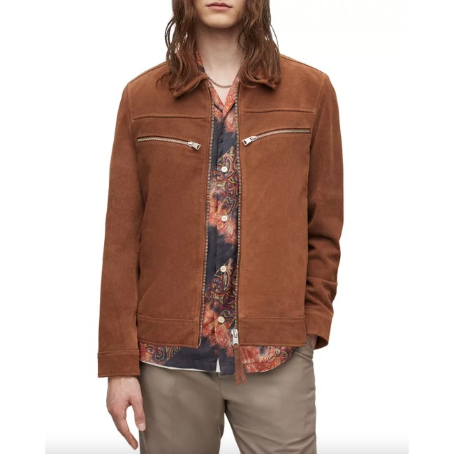 Split Suede Cropped Jacket