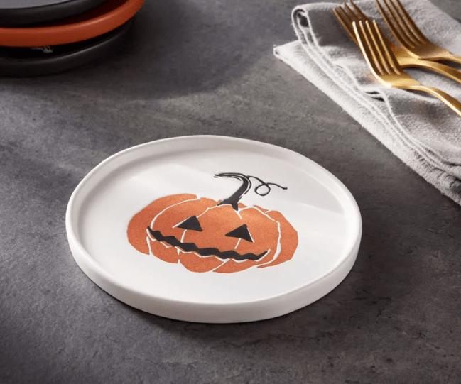 Pumpkin Jack-o-Lantern Plate