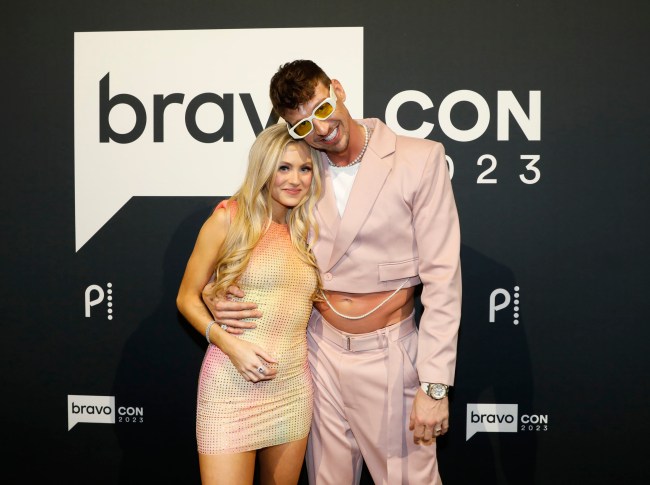 BRAVOCON -- "BravoCon 2023" --Pictured:  (l-r) Sam Feher, Kory Keefer at Caesars Forum in Las Vegas, NV on Friday, November 3, 2023 -- (Photo by: Jenny Kim/Bravo via Getty Images)