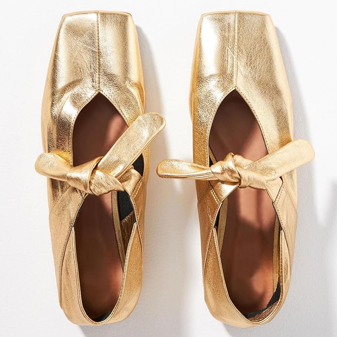 metallic flats