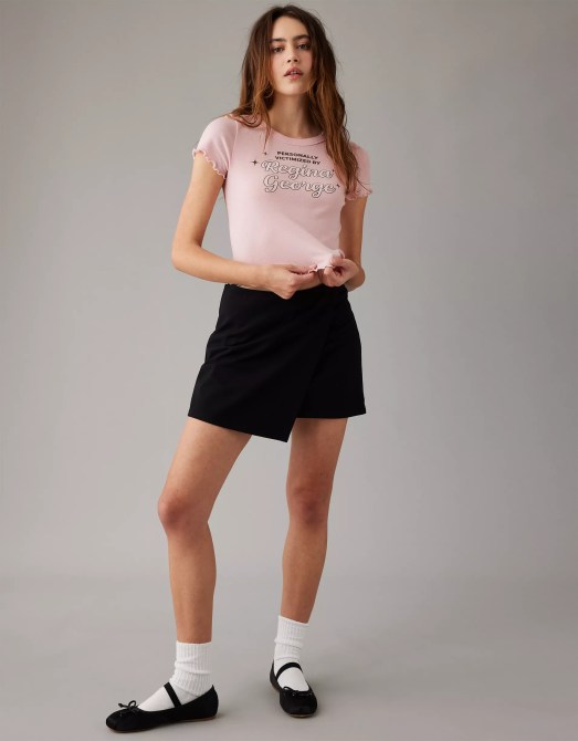 AE x Mean Girls Graphic Cropped Tee