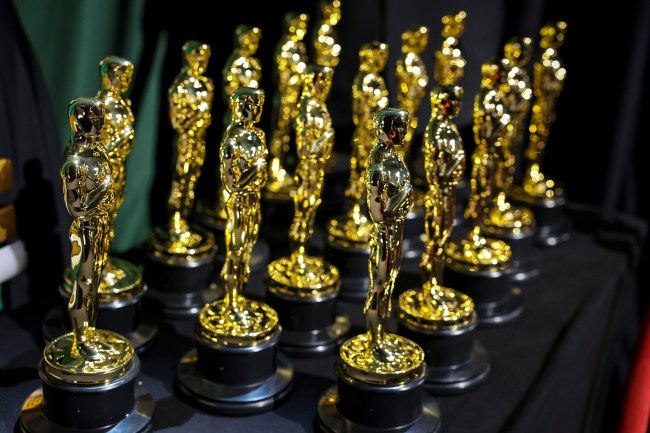 Oscar statues, backstage at the 95th Academy Awards at the Dolby Theatre on March 12, 2023.