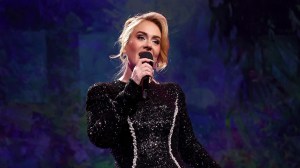 Adele performs onstage during "Weekends with Adele" at The Colosseum at Caesars Palace on January 26, 2024 in Las Vegas, Nevada