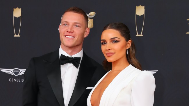 Christian McCaffrey and Olivia Culpo
