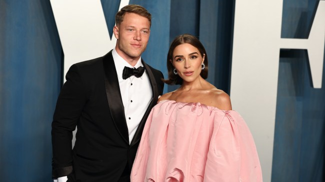Christian McCaffrey and Olivia Culpo