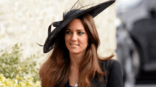 Kate Middleton at the wedding of Harry Meade and Rosie Bradford
