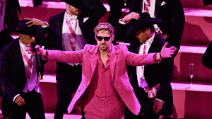 Ryan Gosling performing I'm Just Ken at the 2024 Oscars.
