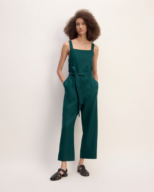 Everlane The Linen Side-Button Jumpsuit