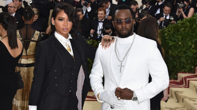 Cassie Ventura and Sean "Diddy" Combs attend the Heavenly Bodies: Fashion & The Catholic Imagination Costume Institute Gala at The Metropolitan Museum of Art on May 7, 2018 in New York City.