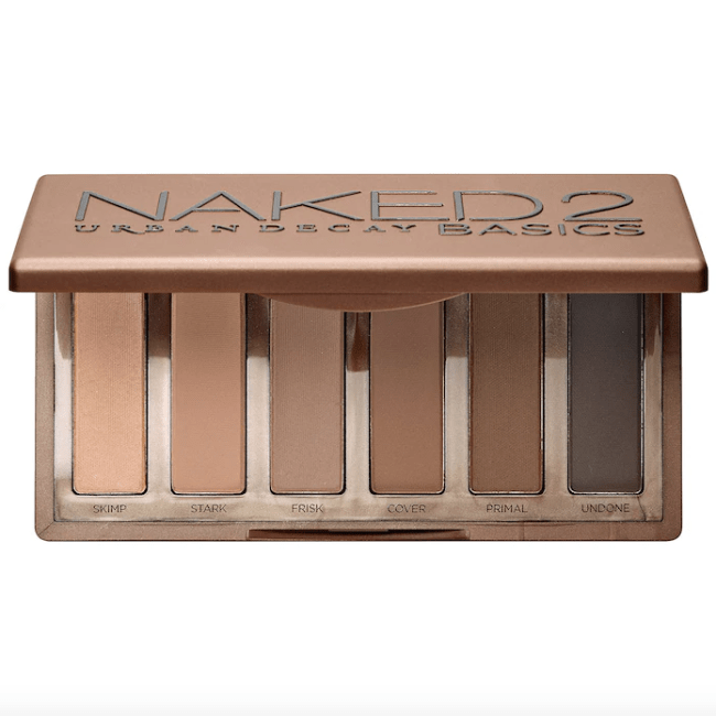 Naked2 Basics Eyeshadow Palette: a mini eyeshadow palette with nude shades.