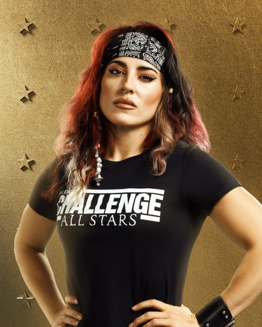 Cara Maria Sorbello from The Challenge: All Stars, season 4, streaming on Paramount+, 2024.
