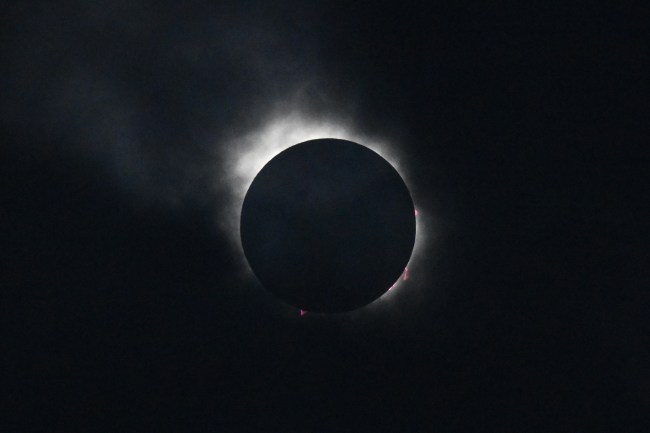 Eclipse totality in Niagara Falls, NY.