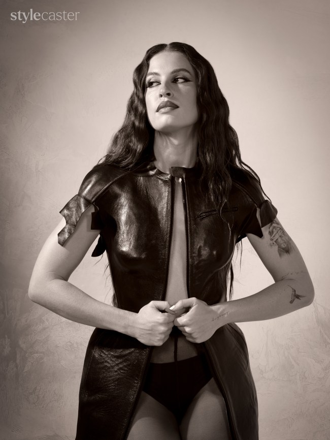 Fletcher poses for StyleCaster's exist issue