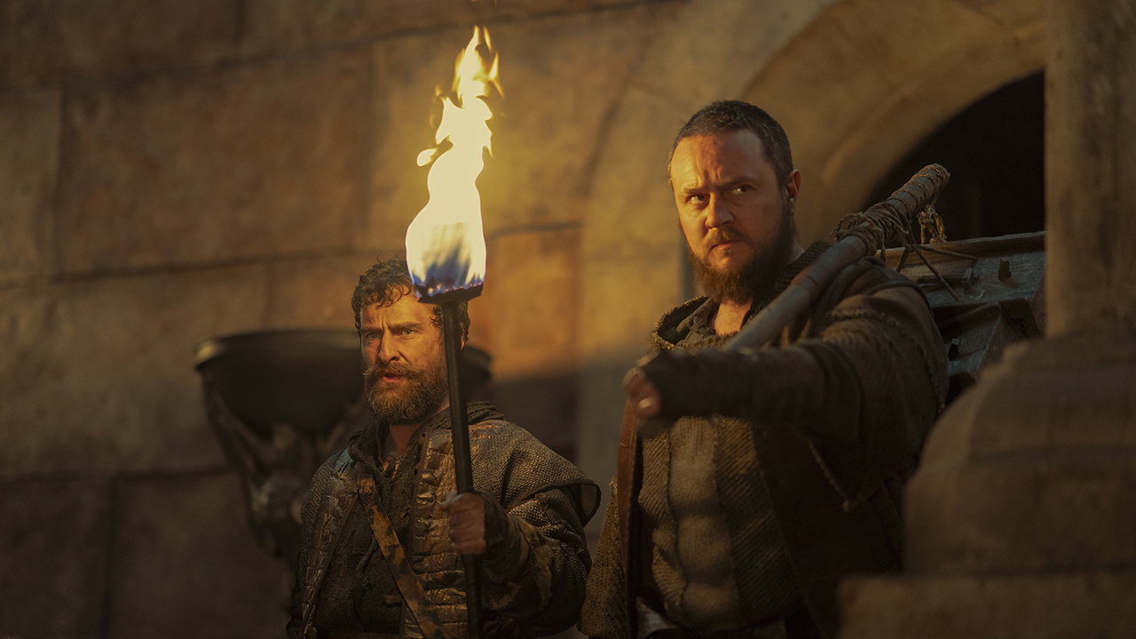 Mark Stobbart and Sam C. Wilson as Blood and Cheese in House of The Dragon