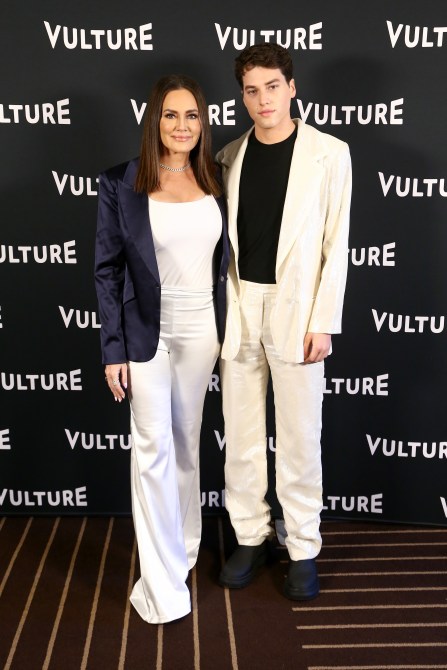 Meredith Marks and Brooks Marks attend Vulture Festival 2021 at The Hollywood Roosevelt on November 14, 2021 in Los Angeles, California.