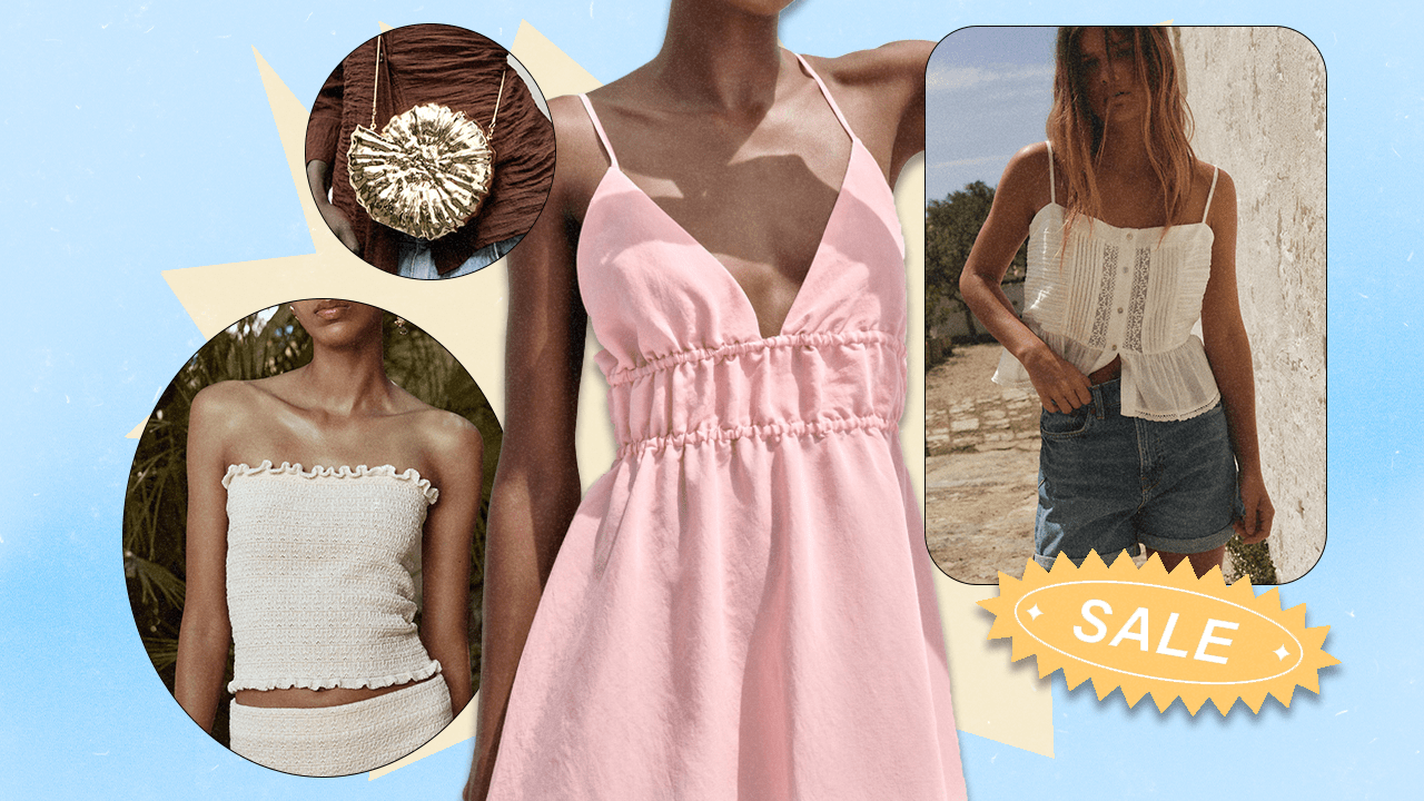 Four models wearing Zara summer sale styles