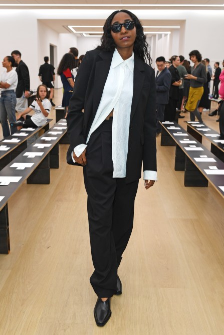 Ayo Edebiri attends the Proenza Schouler SS24 front row during New York Fashion Week September 2023: The Shows at Phillips on September 9, 2023 in New York City.