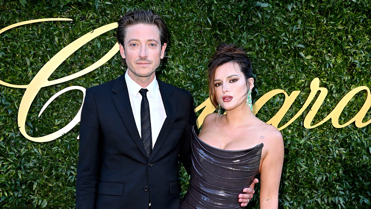 Mark Emms and Bella Thorne attend the Chopard “Once Upon A Time” evening at the 77th annual Cannes Film Festival at Hotel du Cap-Eden-Roc on May 21, 2024 in Cap d'Antibes, France.