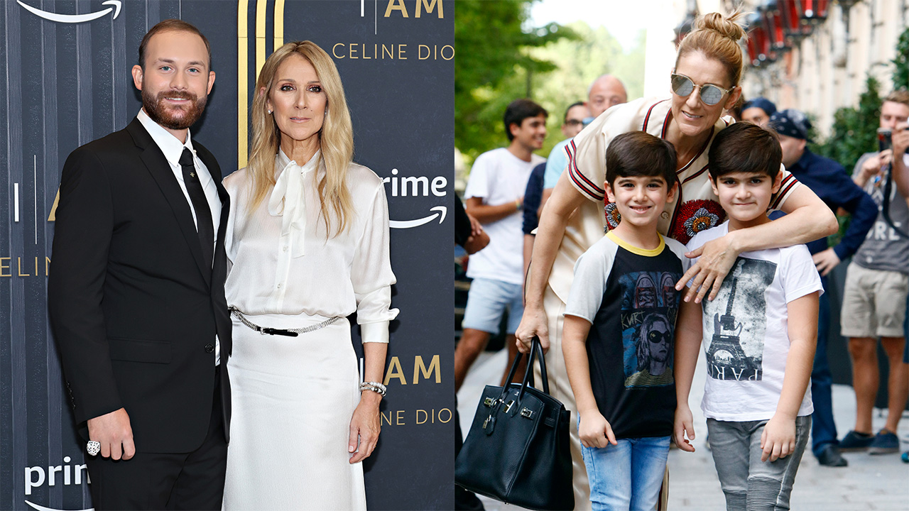 Celine Dion and her three children