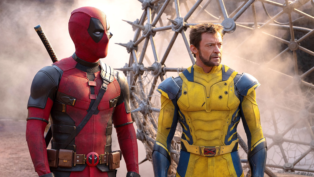 from left: Ryan Reynolds as Deadpool, Hugh Jackman as Wolverine,