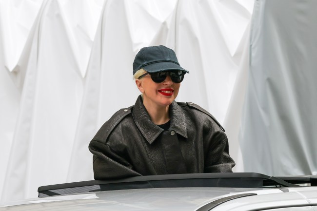 PARIS, FRANCE - JULY 22: Lady Gaga is seen waving to fans on July 22, 2024 in Paris, France.