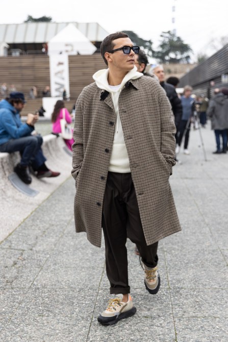 A man in Florence, Italy.